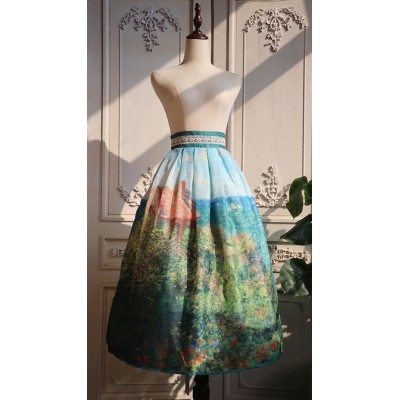 Cyans Qing Fisherman's Hut Skirt(Full Payment Without Shipping)